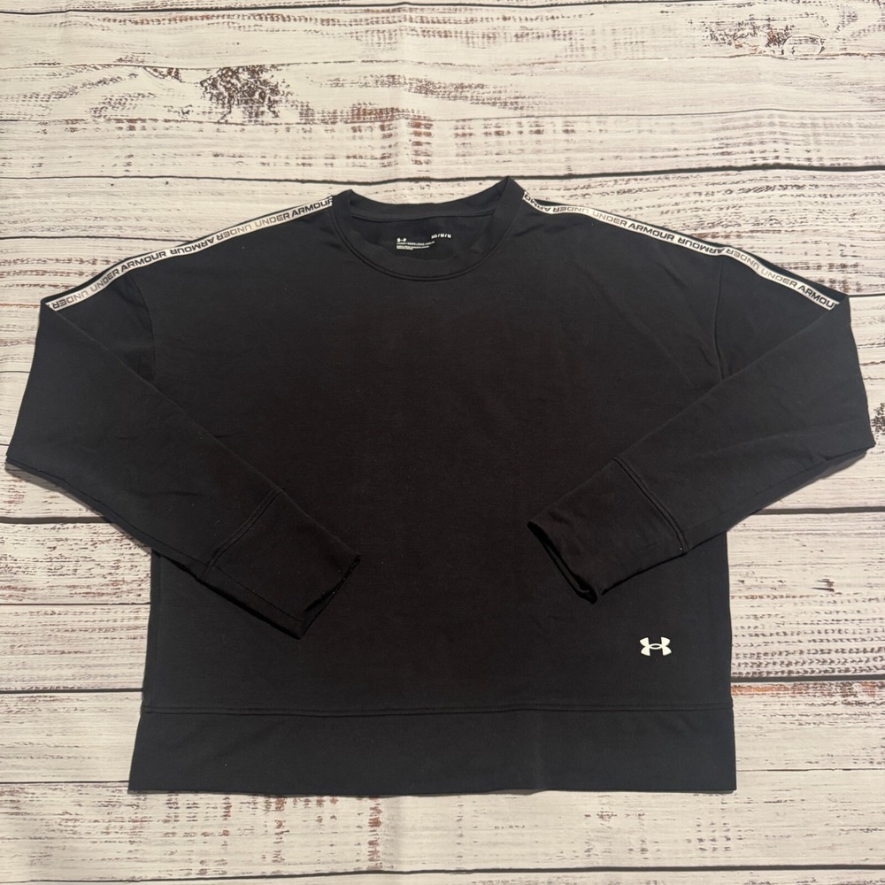 Under Armour Crop Sweater‎ Loose Grey Pullover Performance Women's Size Medium